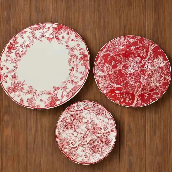 أطباق عشاء بورسلين porcelain dinner plates