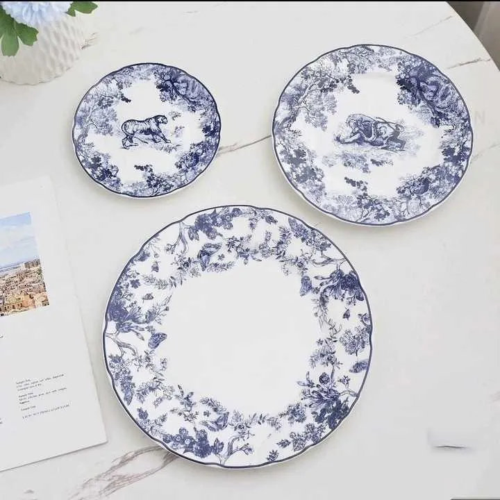 أطباق عشاء بورسلين porcelain dinner plates