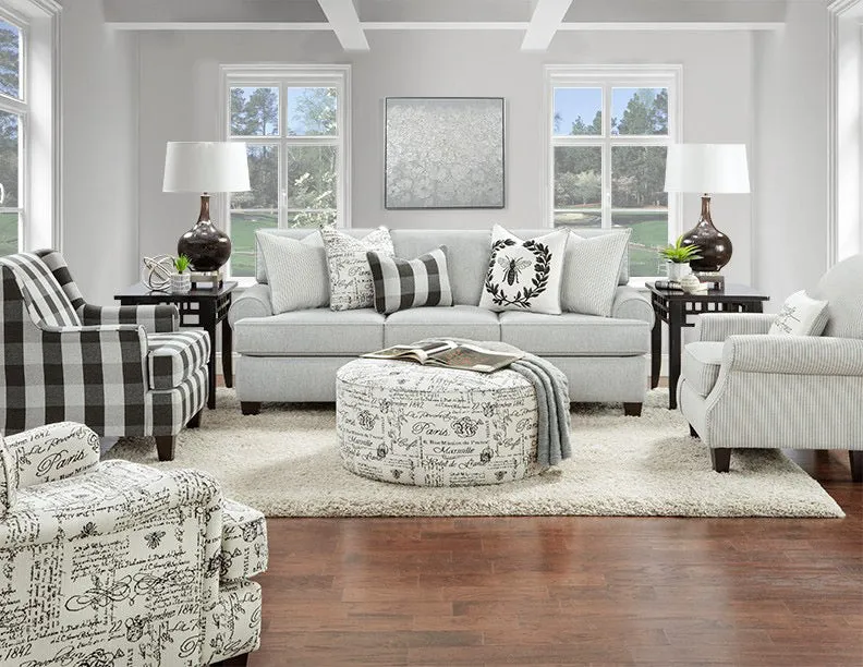 01-02 Bono Cobalt Accent Chair - Stylish Transitional Design with Reversible Cushions & Supportive Frame