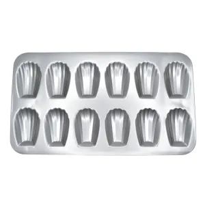 12 in 1 Madeleine Muffin & Cupcake Baking Tray – Non-Stick Bakeware BT205