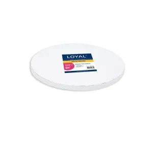 12in Round 12mm Drum Cake Board - White