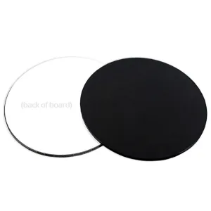 12in Round Masonite Cake Board - Black