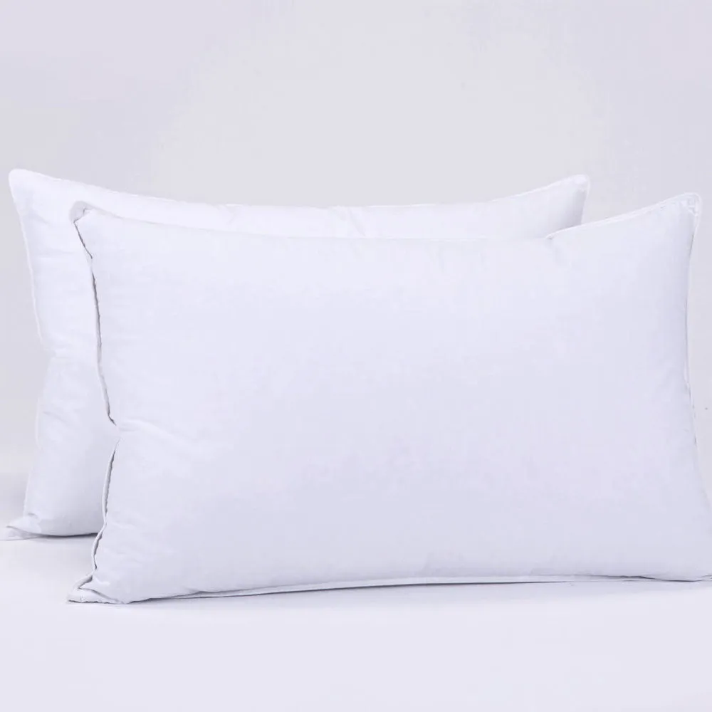 2 Premium Hotel 950g Pillows 74CM x 48CM Pillows Breathable Cotton