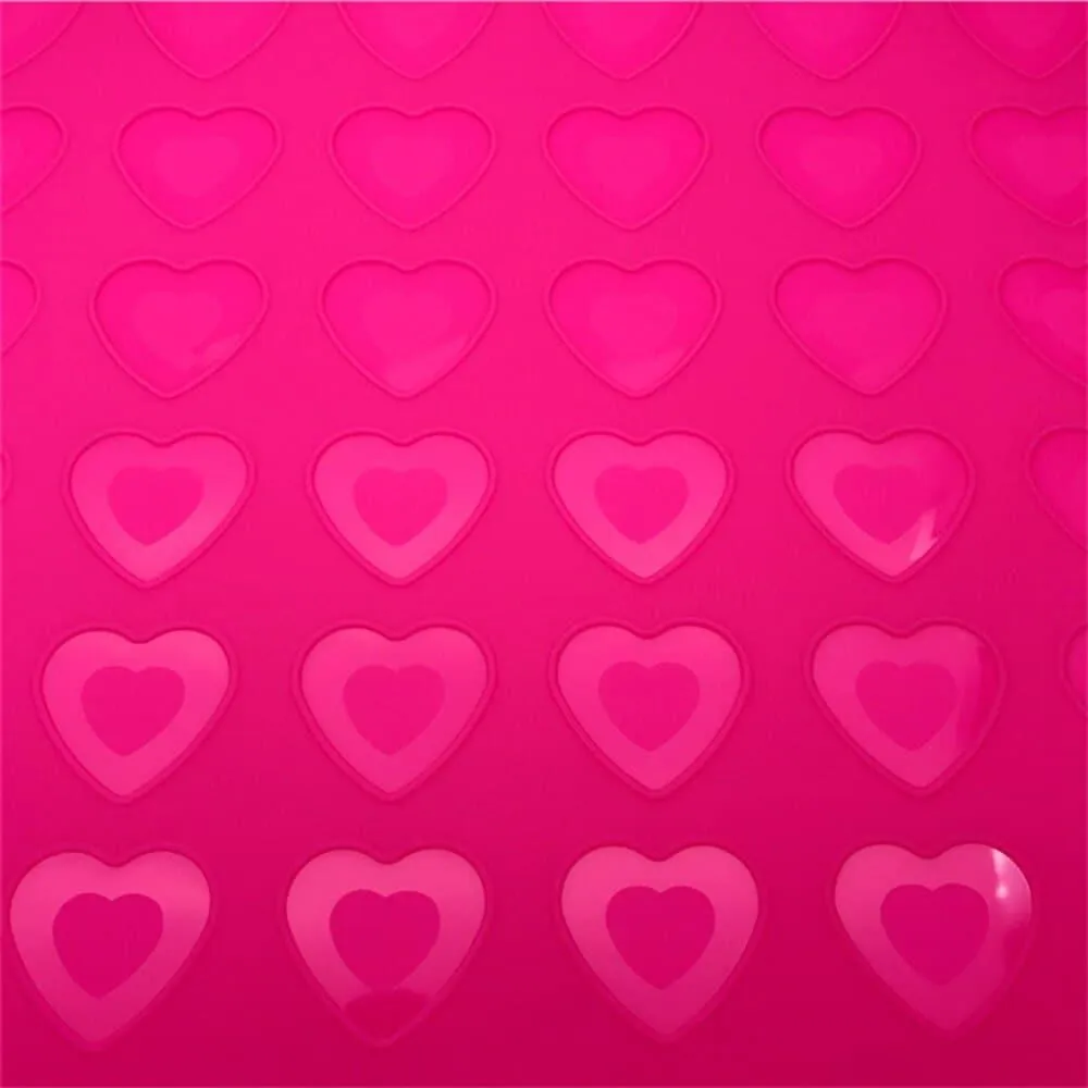 42 Hearts Shaped Pink Food Grade Silicone Macaron Mold