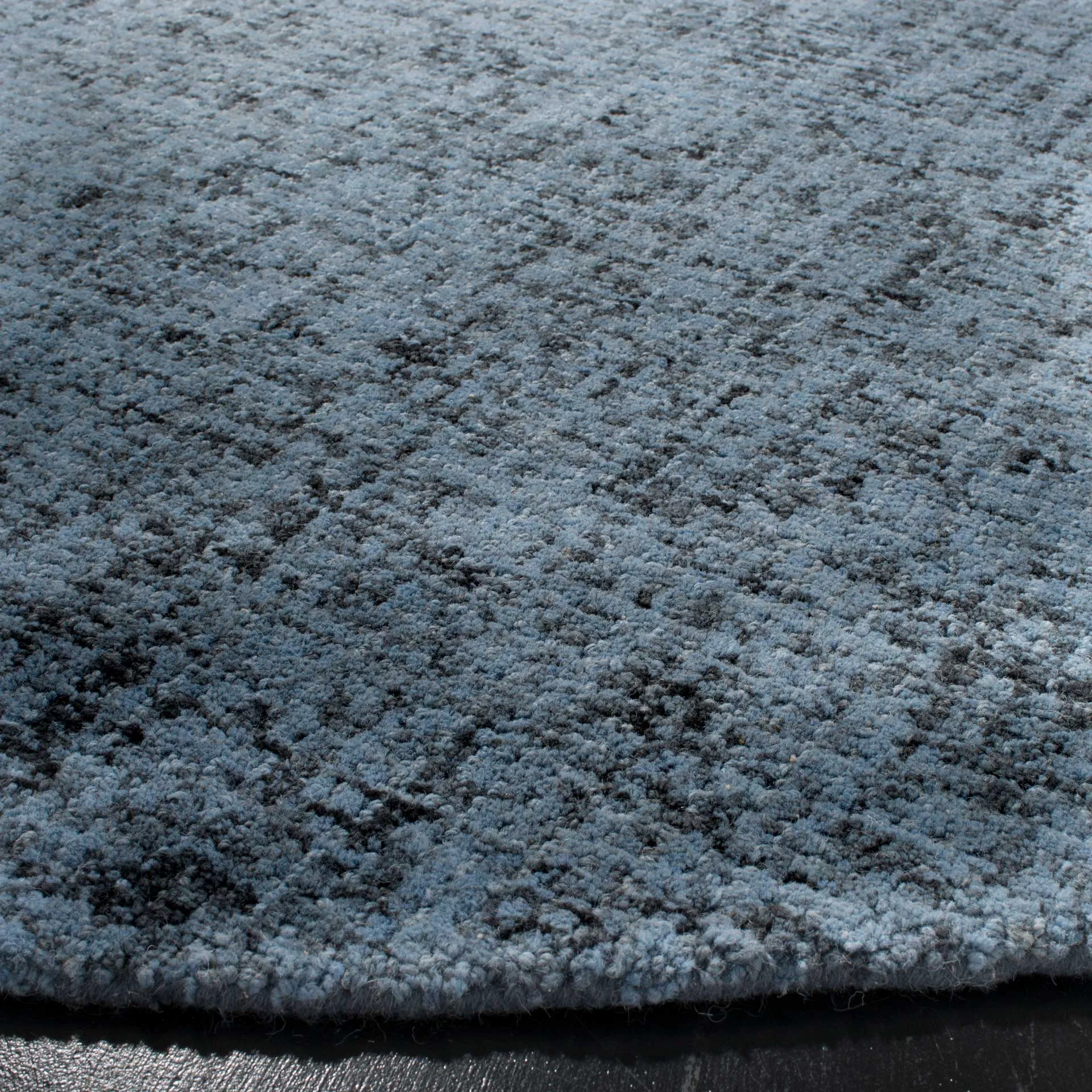 Abstract Blue/Multi Round Rug