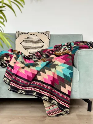 Alpaca Native Blanket - Antisana Pink - 200 X 210 cm