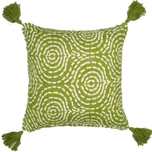 Apple Printed Cotton Slub Cushion Prefilled - 45cm x 45cm x 10cm