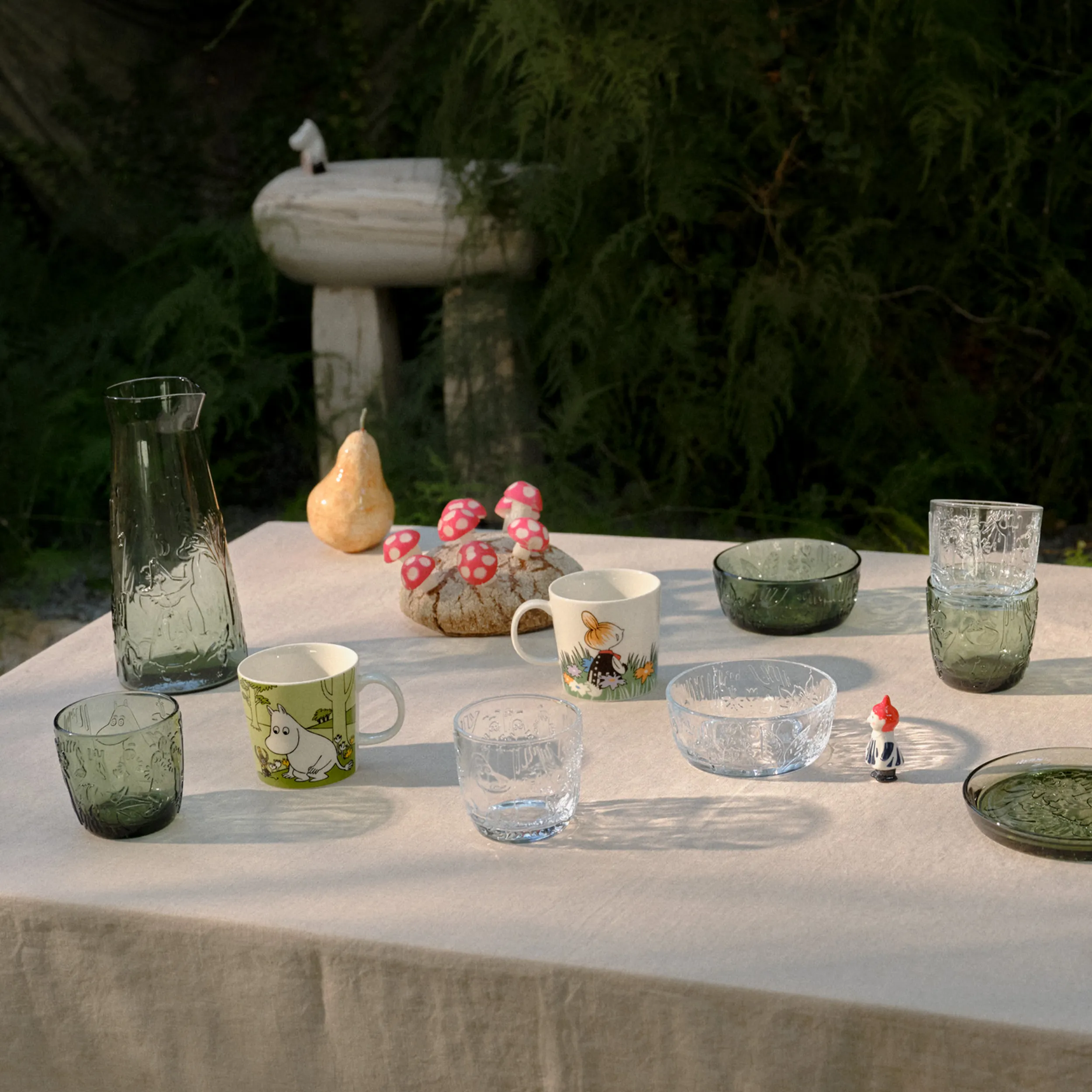 Arabia Moomin Forest Clear Glass Tumblers (Set of 2)