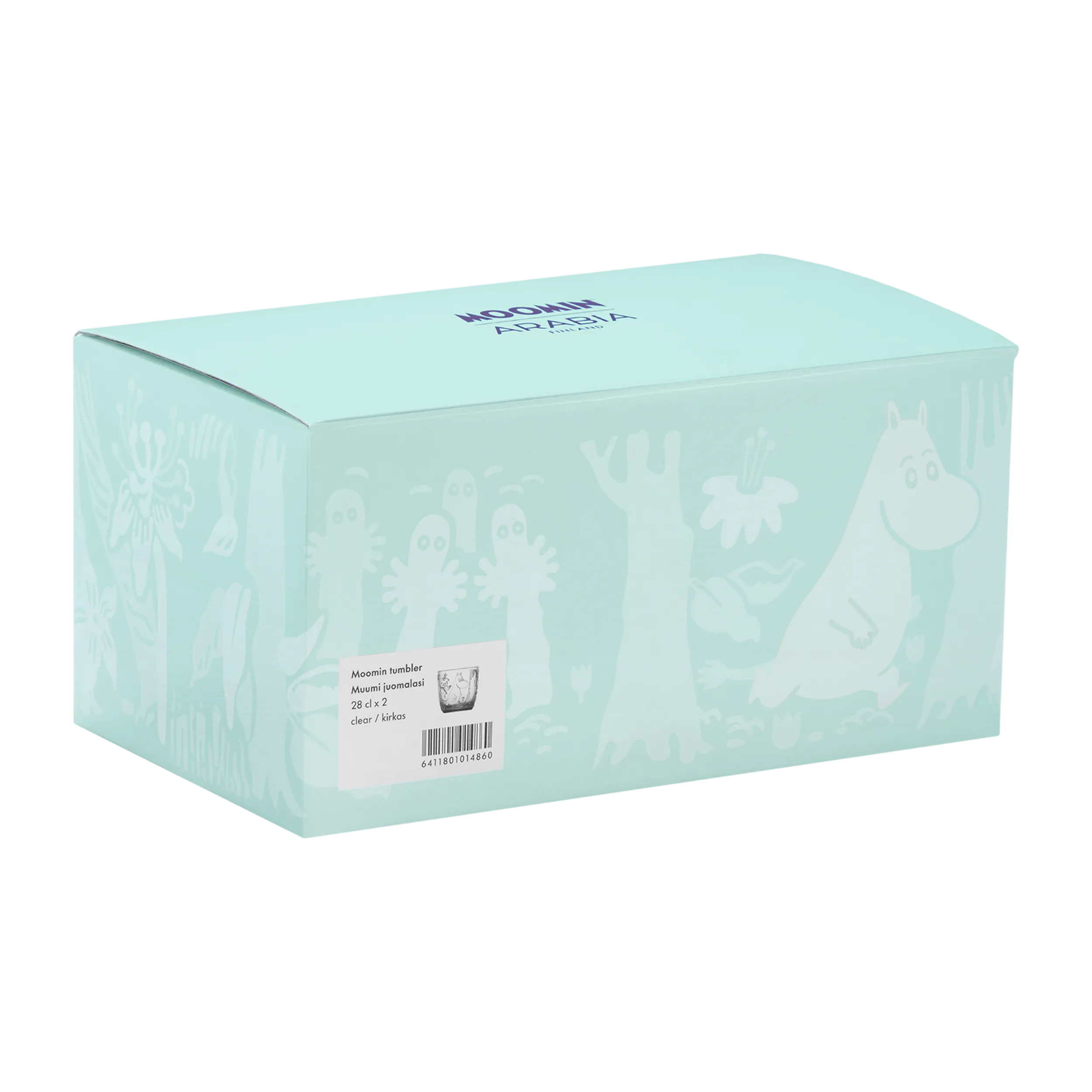 Arabia Moomin Forest Clear Glass Tumblers (Set of 2)