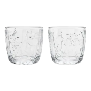 Arabia Moomin Forest Clear Glass Tumblers (Set of 2)