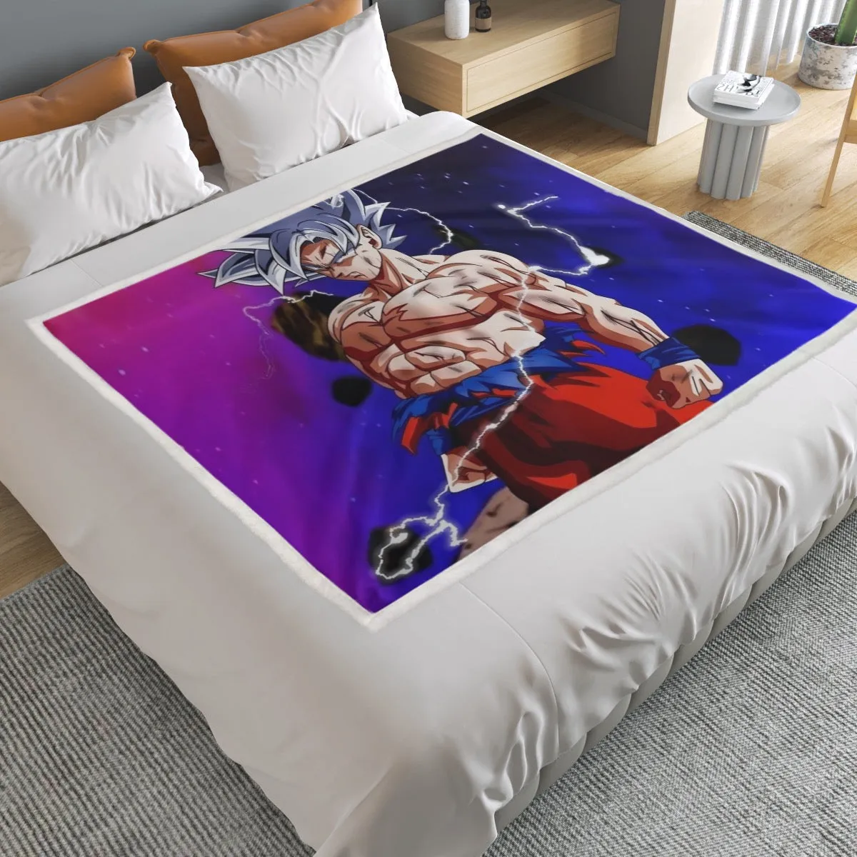 Awesome Ultra Instinct Silver Hair Goku DBZ Kids Household Warm Blanket
