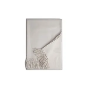Baby Alpaca Throw in Bone