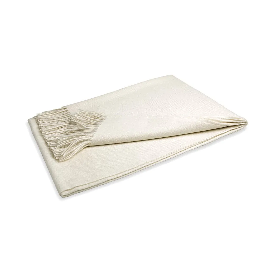 Baby Alpaca Throw in Bone