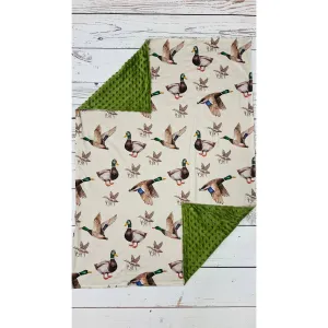Baby Olive Minky Duck Blanket