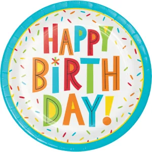 Birthday Fun Dessert Plate (8/Pkg)