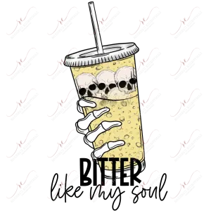 Bitter like my soul - clear cast decal