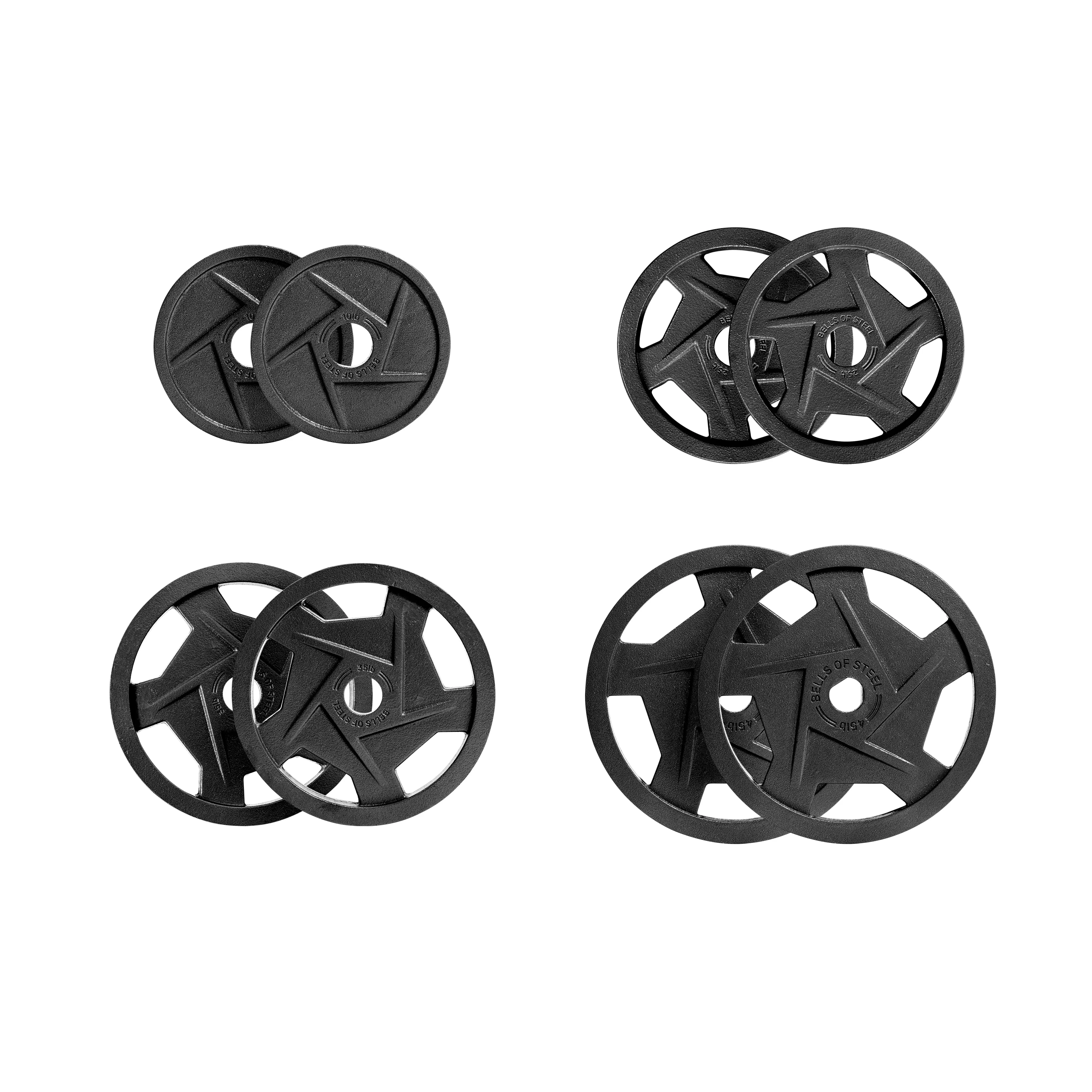 Black Mighty Grip Olympic Weight Plates