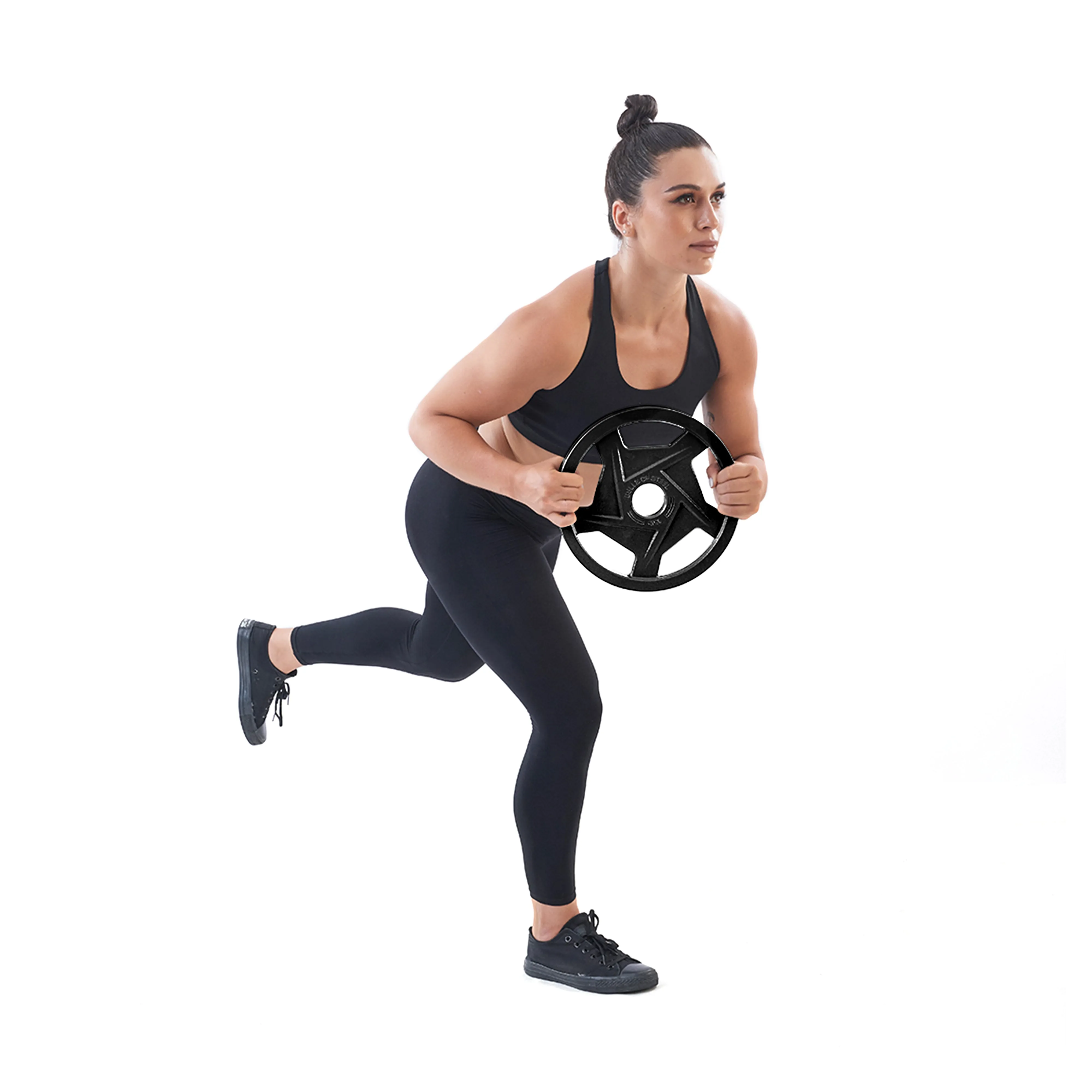 Black Mighty Grip Olympic Weight Plates