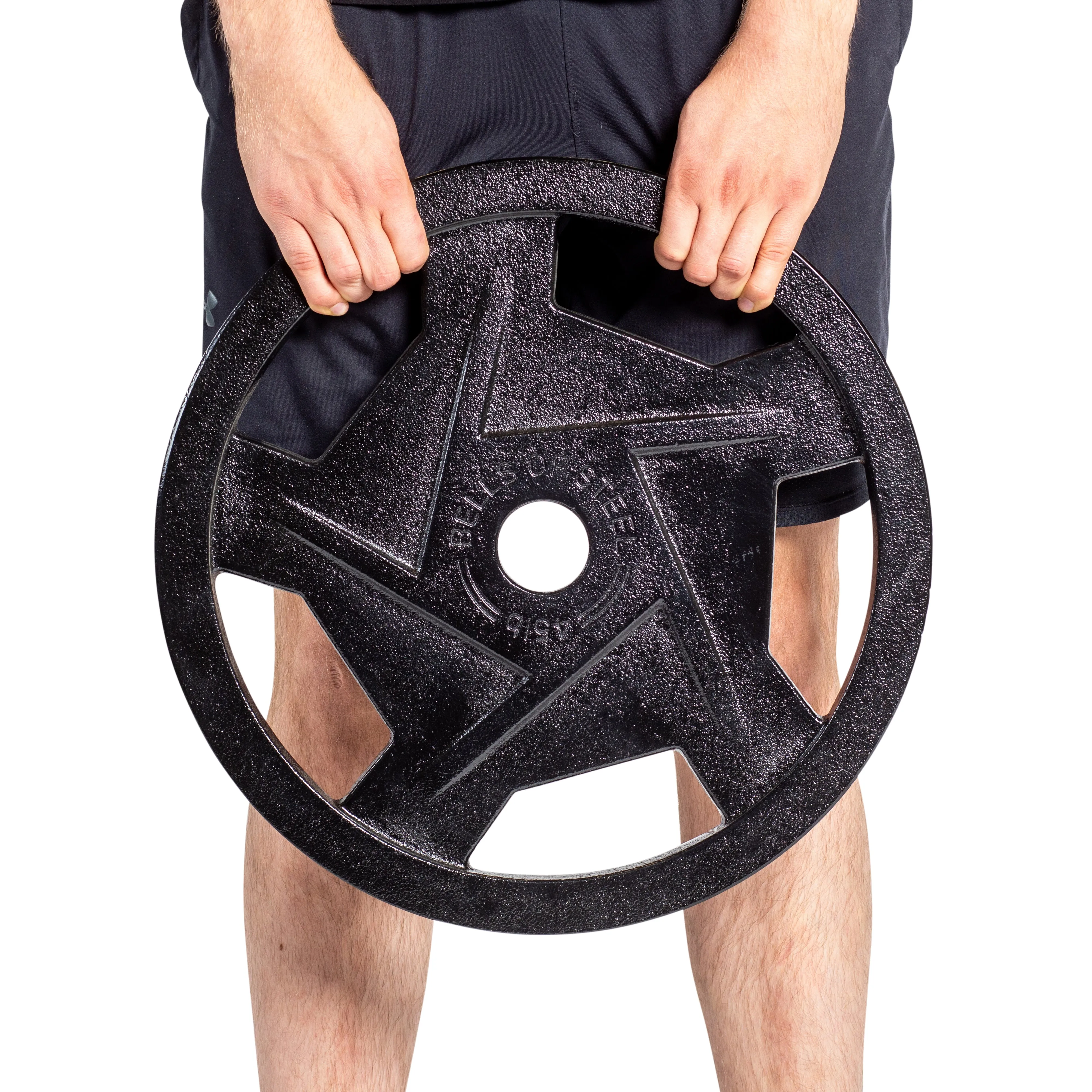 Black Mighty Grip Olympic Weight Plates