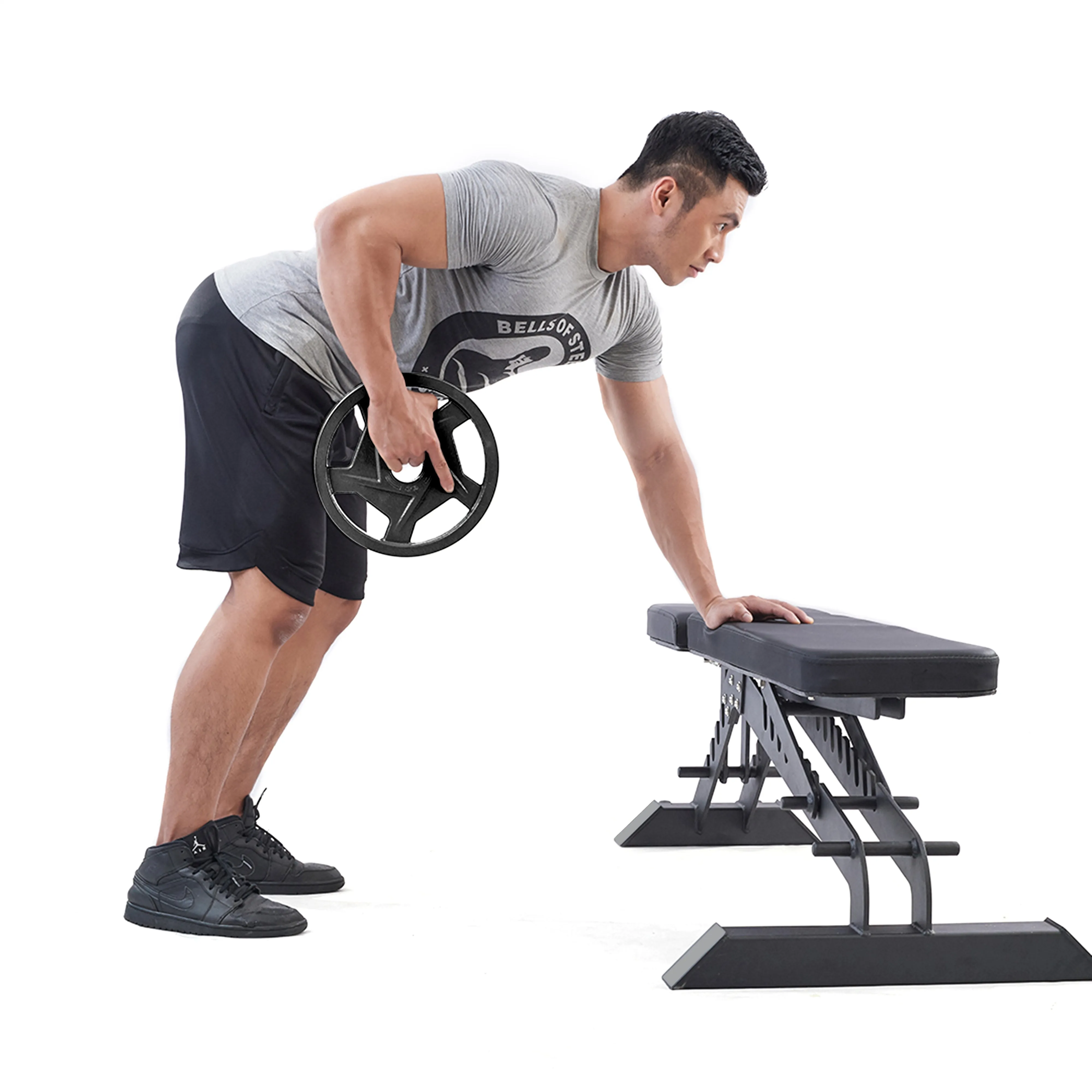 Black Mighty Grip Olympic Weight Plates