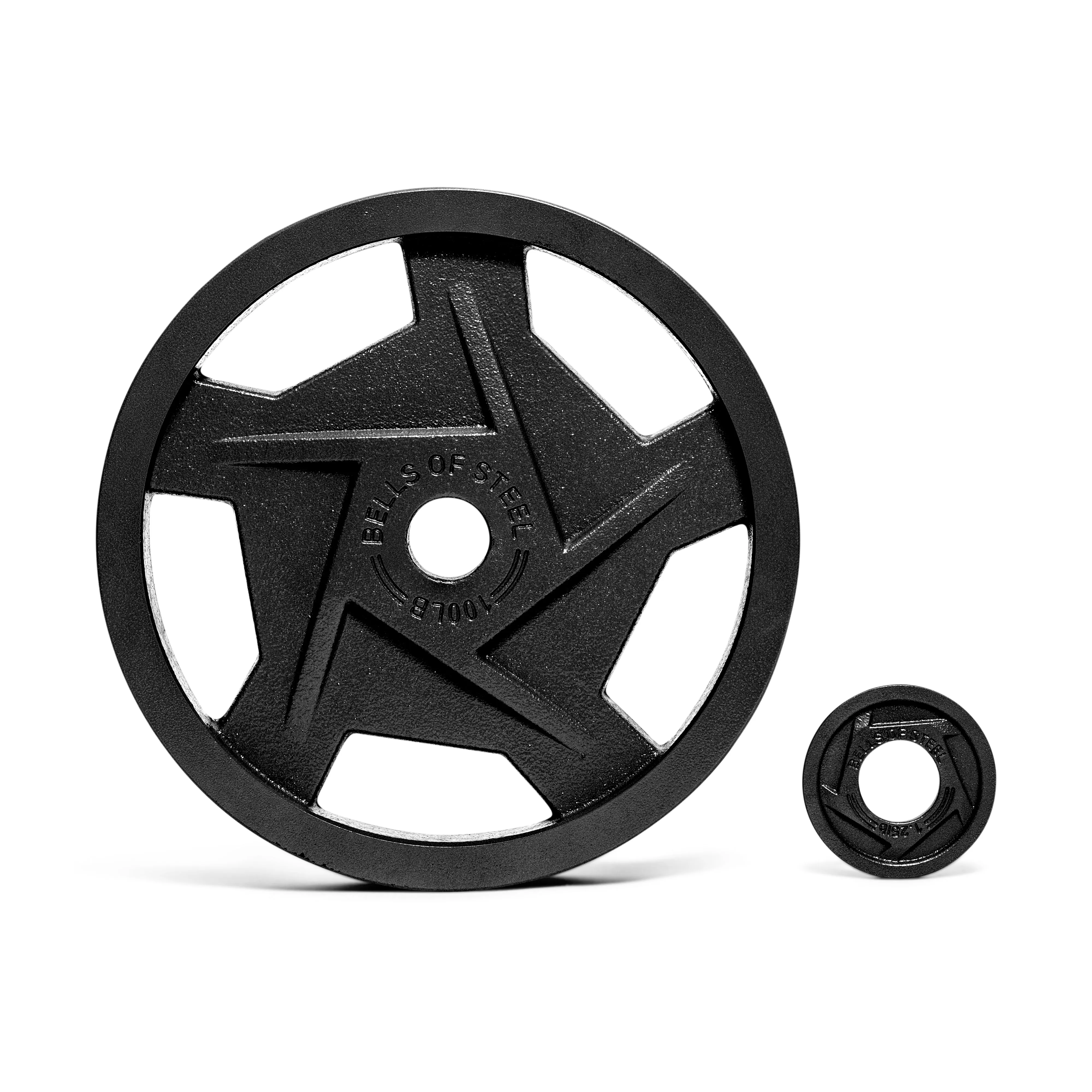 Black Mighty Grip Olympic Weight Plates