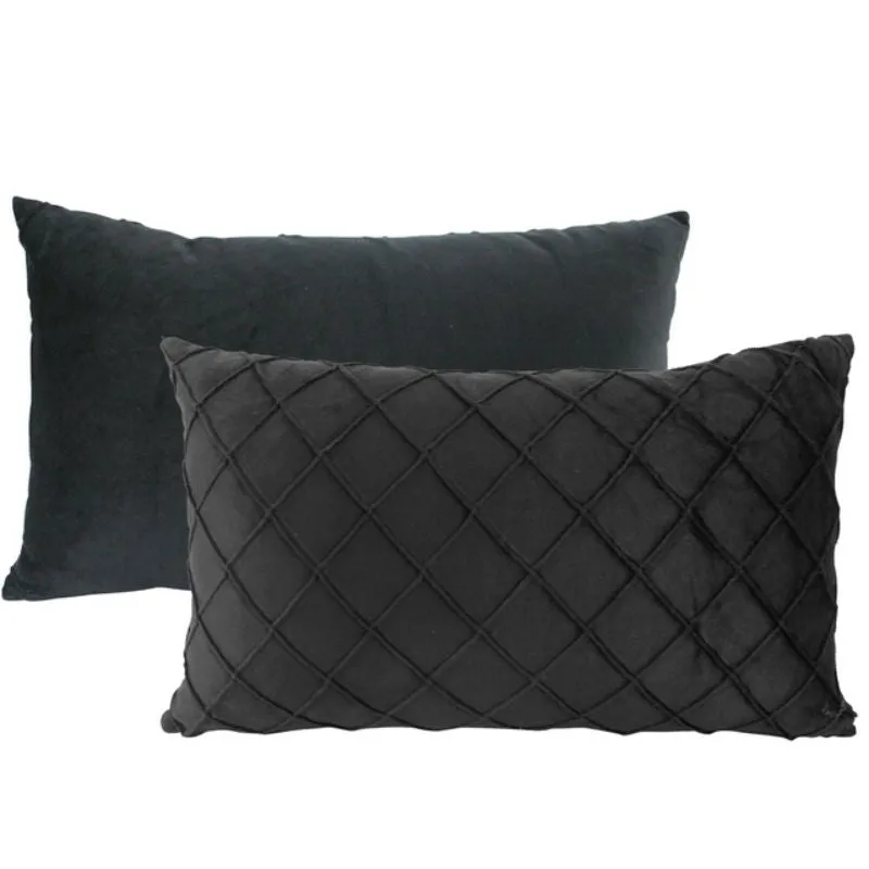 Black Mythic Cushion - 30cm x 50cm