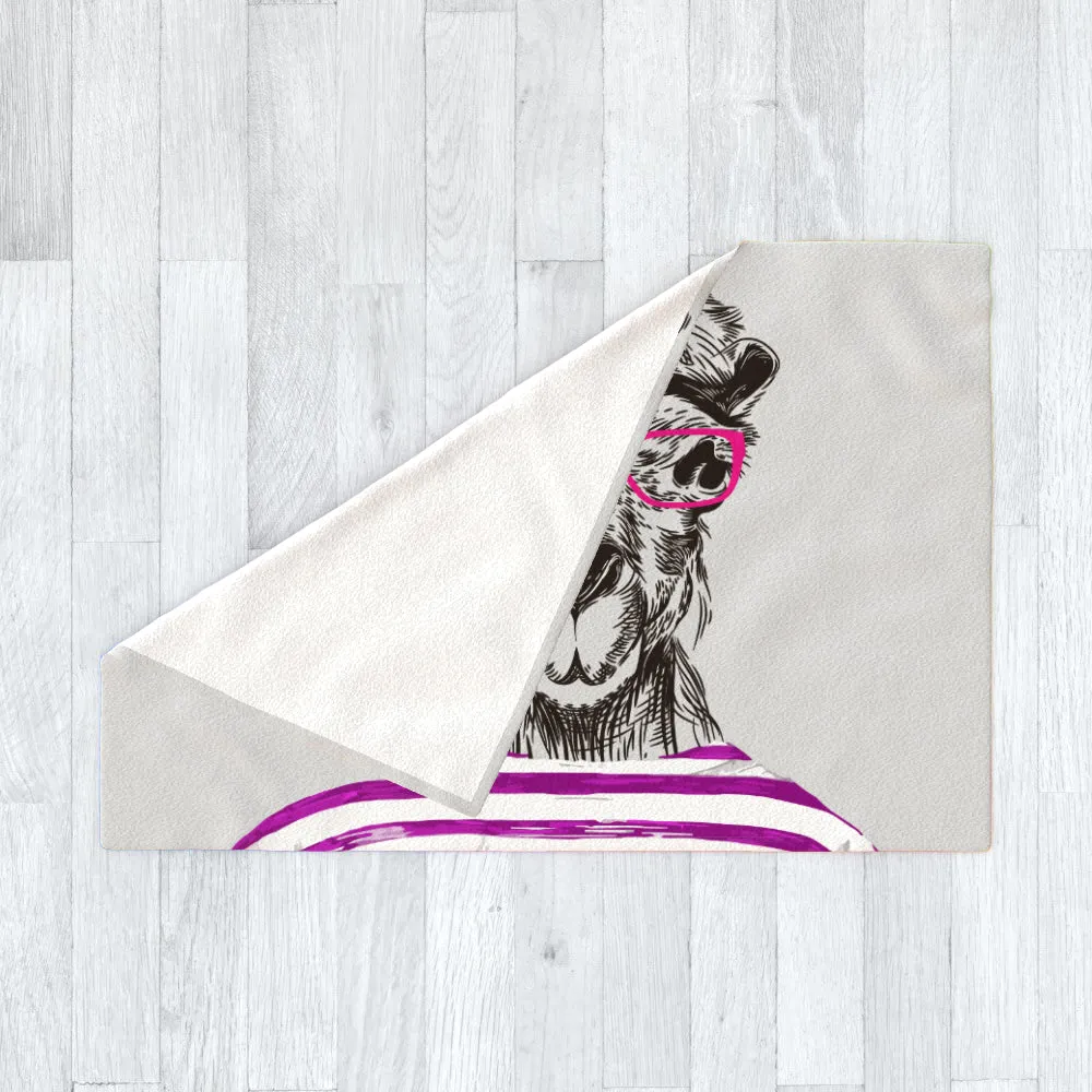 Blanket Throws - To Cool For School Camel