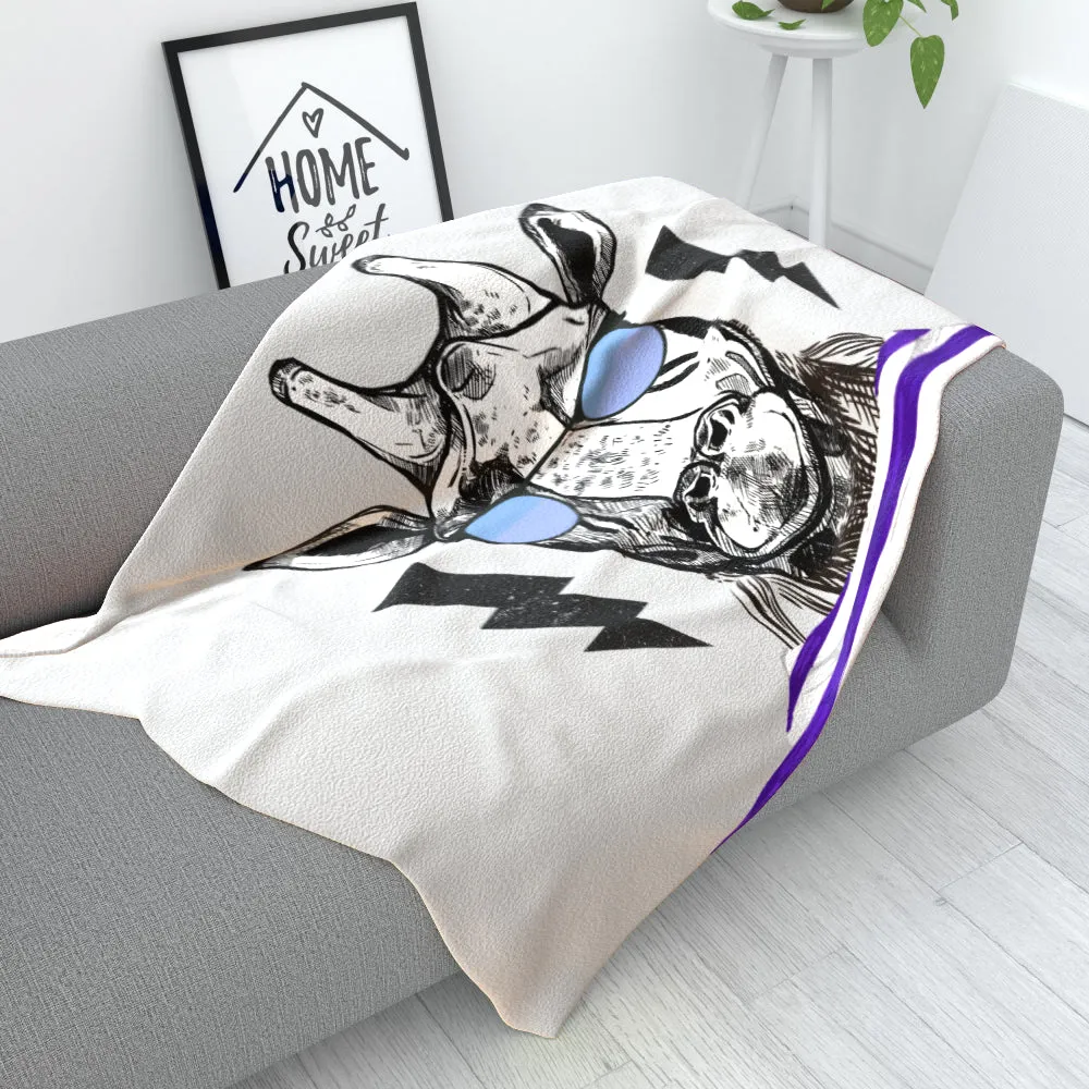 Blanket Throws - To Cool For School Giraffe