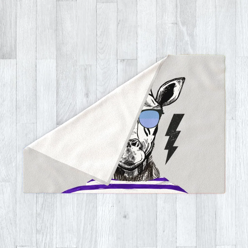 Blanket Throws - To Cool For School Giraffe