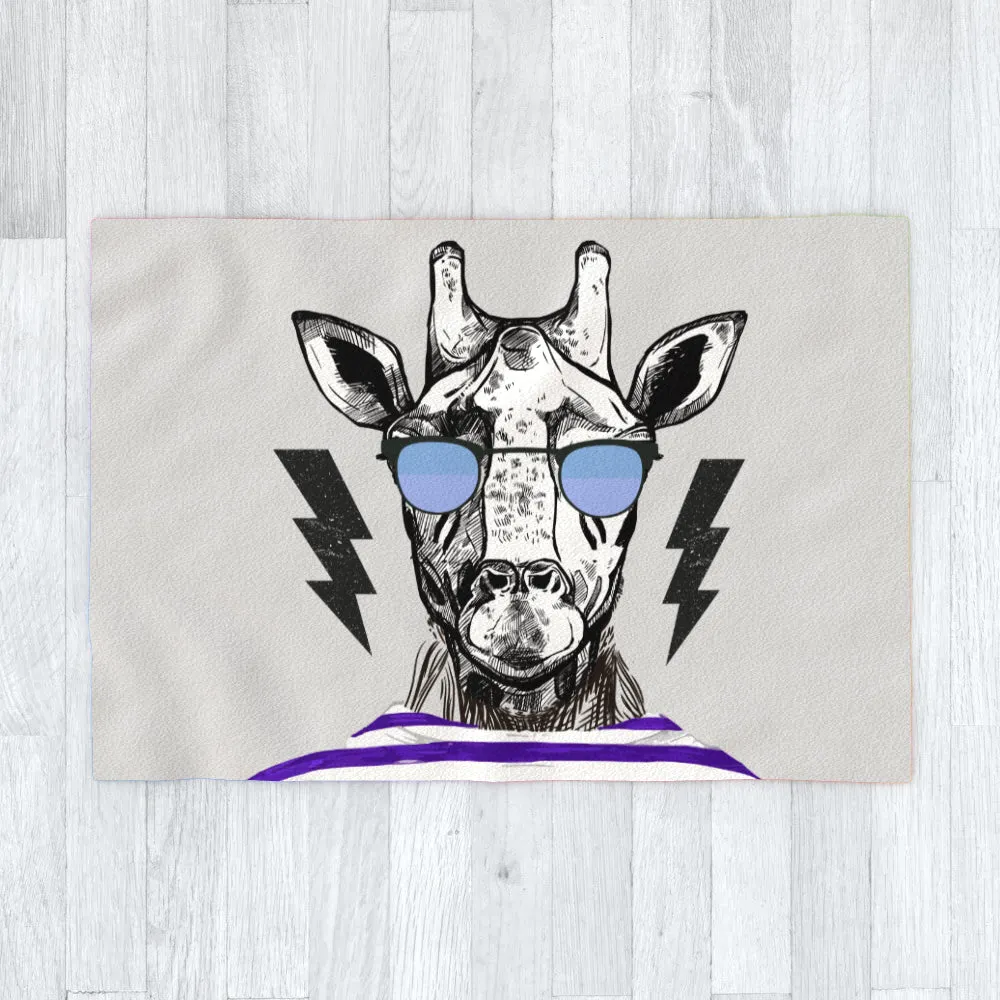 Blanket Throws - To Cool For School Giraffe