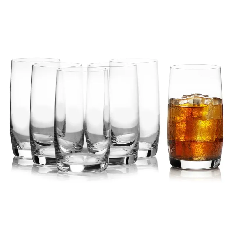 Bohemia Drinking Tumbler Clear Lead Free Crystal Beverageware | Set of 6 | 3 x 5 inches | 380ml
