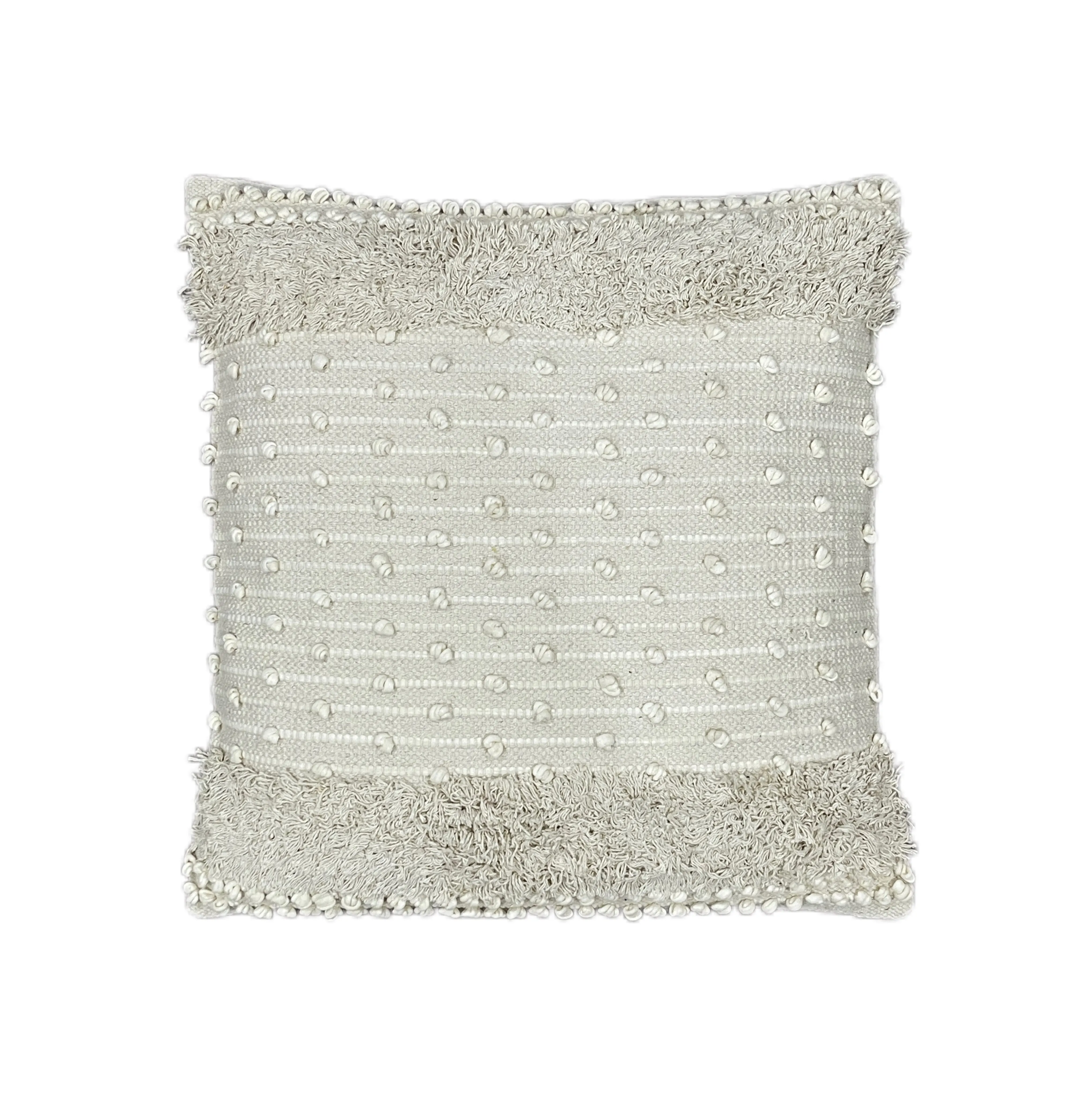 Boho Cotton Tufted Euro Size Cushion Covers