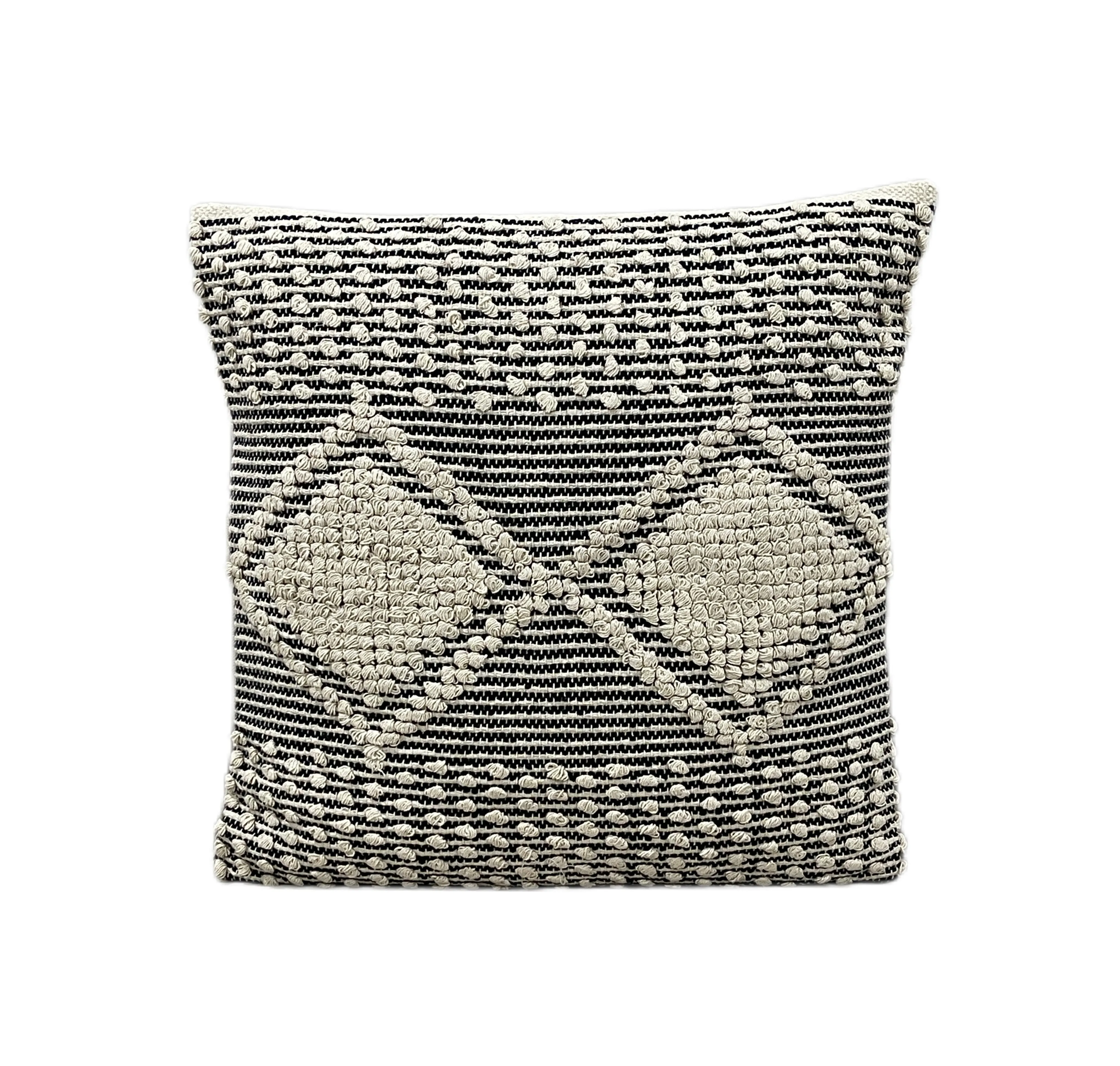 Boho Cotton Tufted Euro Size Cushion Covers