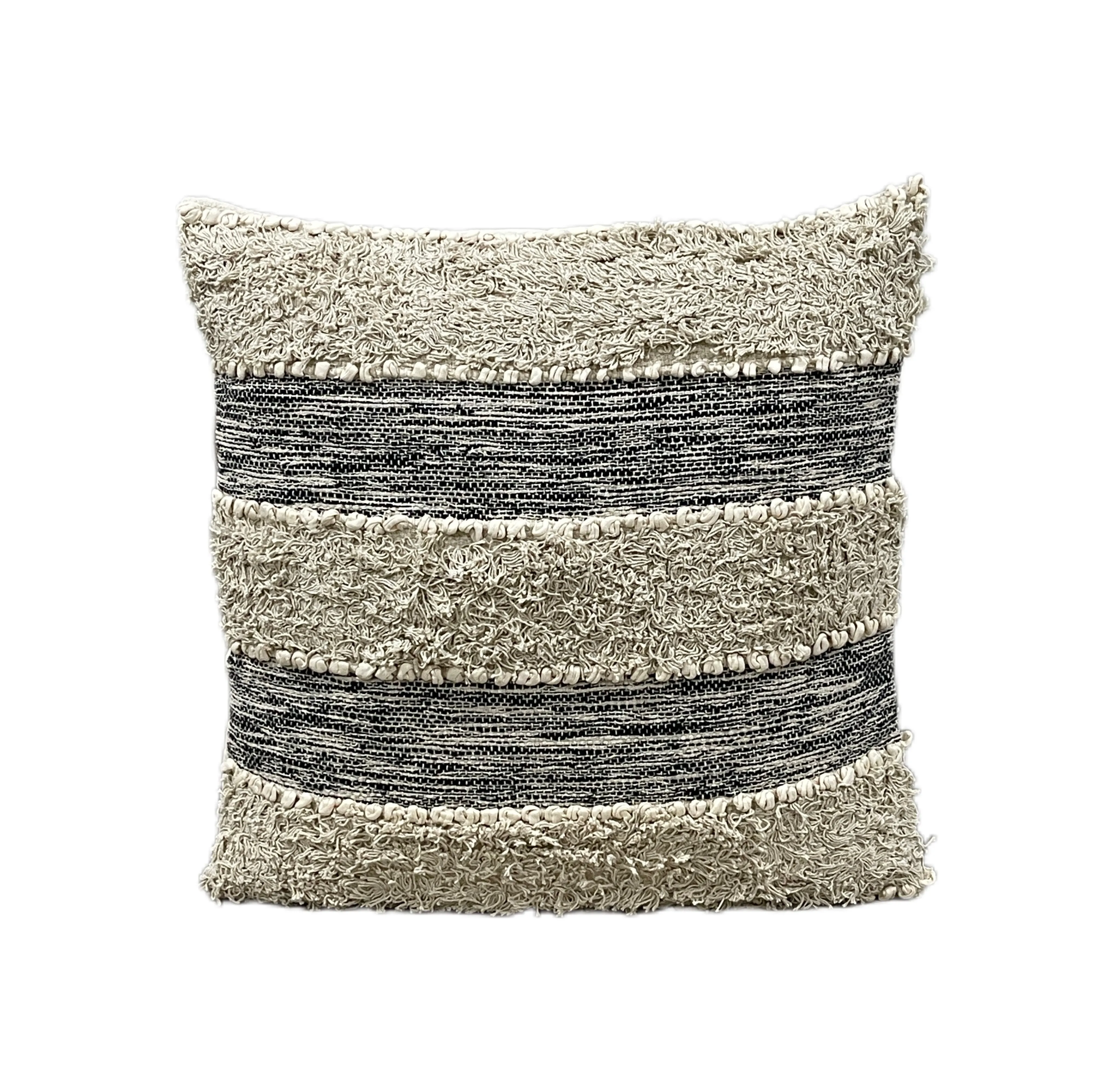 Boho Cotton Tufted Euro Size Cushion Covers