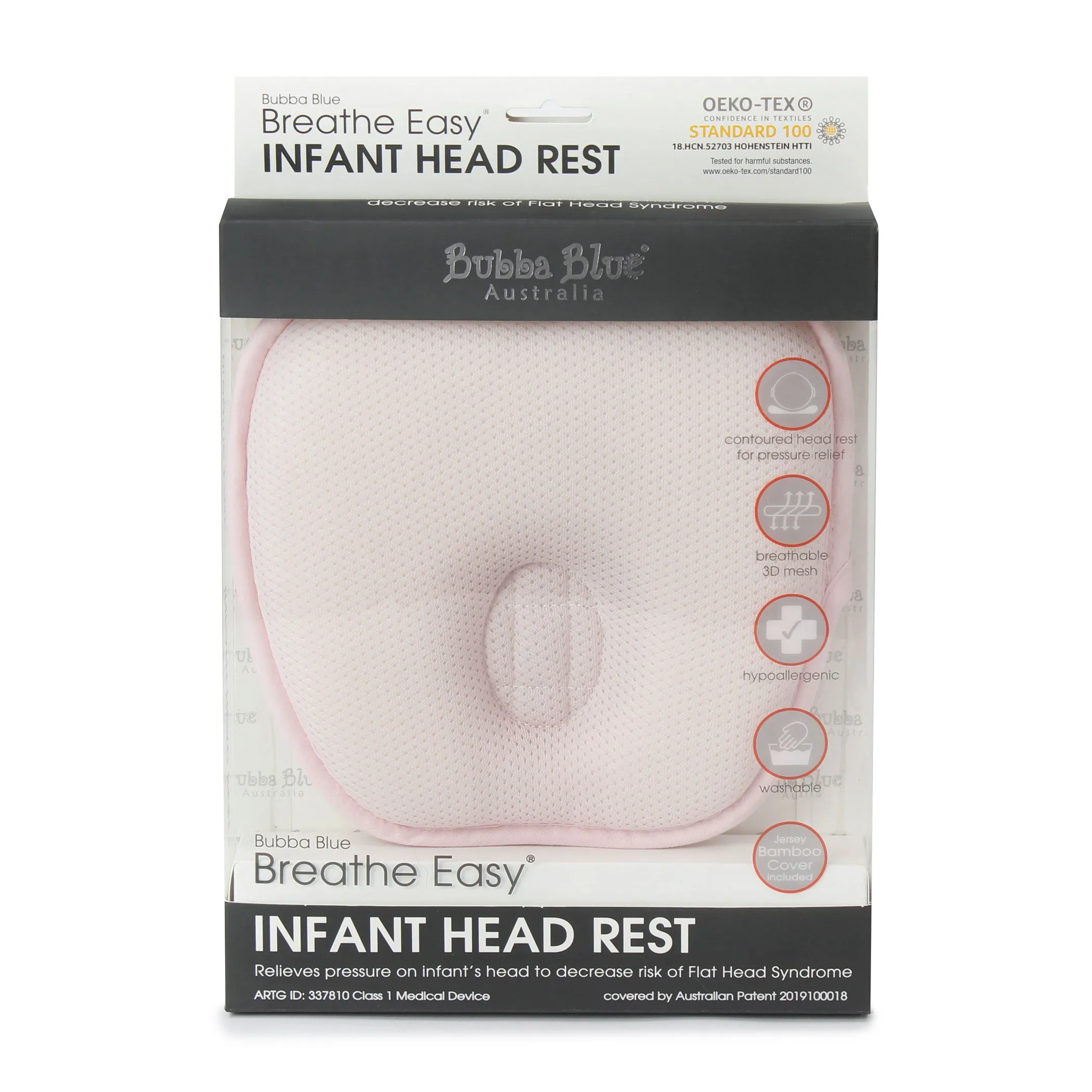 Breathe Easy® Infant Head Rest - Pink