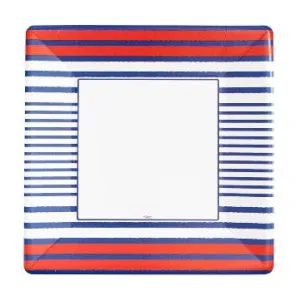 Breton Square Paper Dinner Plate