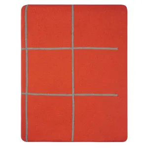 Bright Orange Pane Throw
