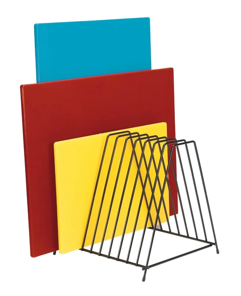 Browne 26099 Cutting Board Storage Rack w/ 10 Slots, Stainless | Denson CFE