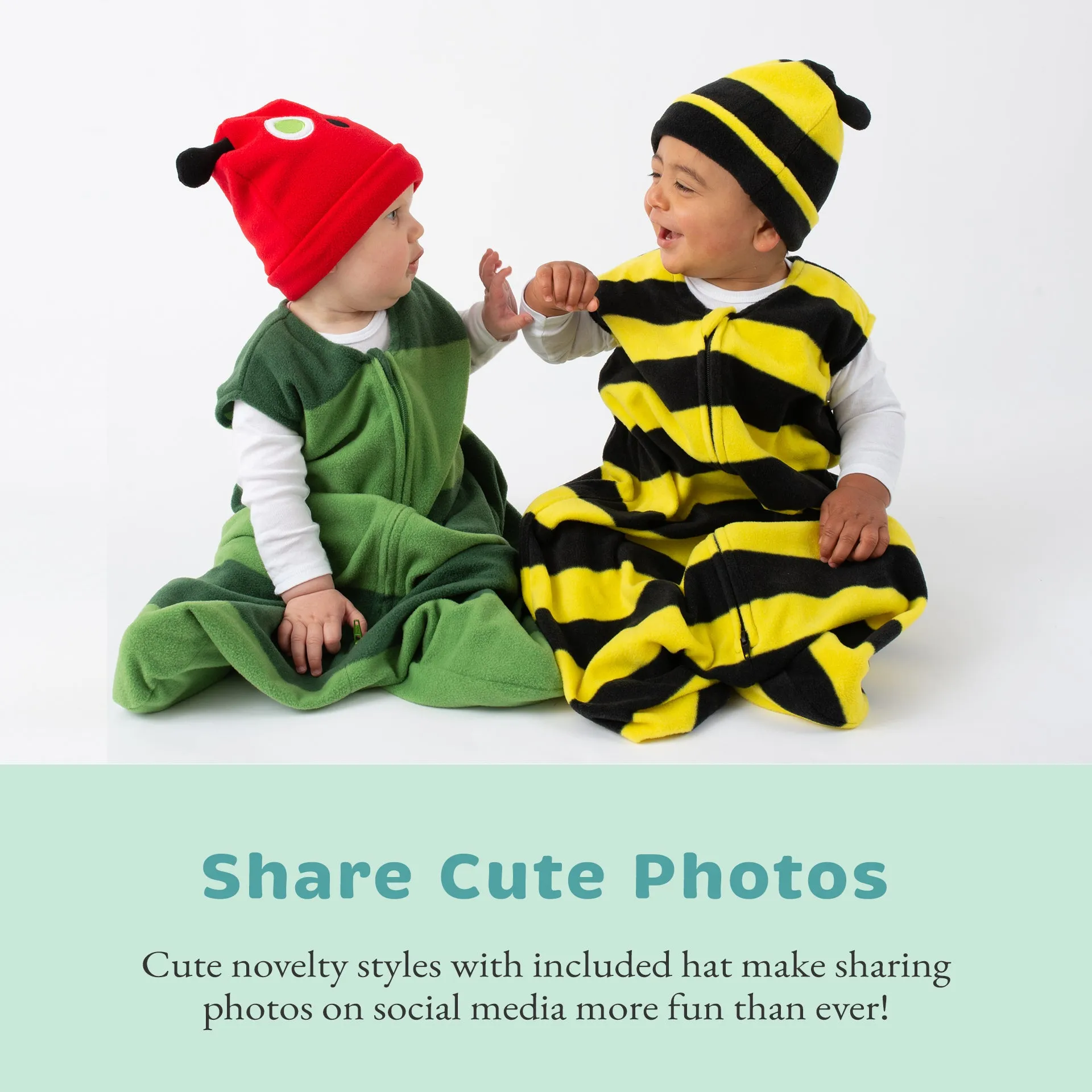 Bumble Bee Fleece Wearable Blanket