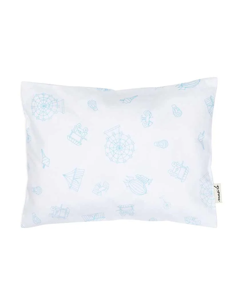 Carnival Blue Organic Cotton Cot Bedding Set | 42 x 42 inches