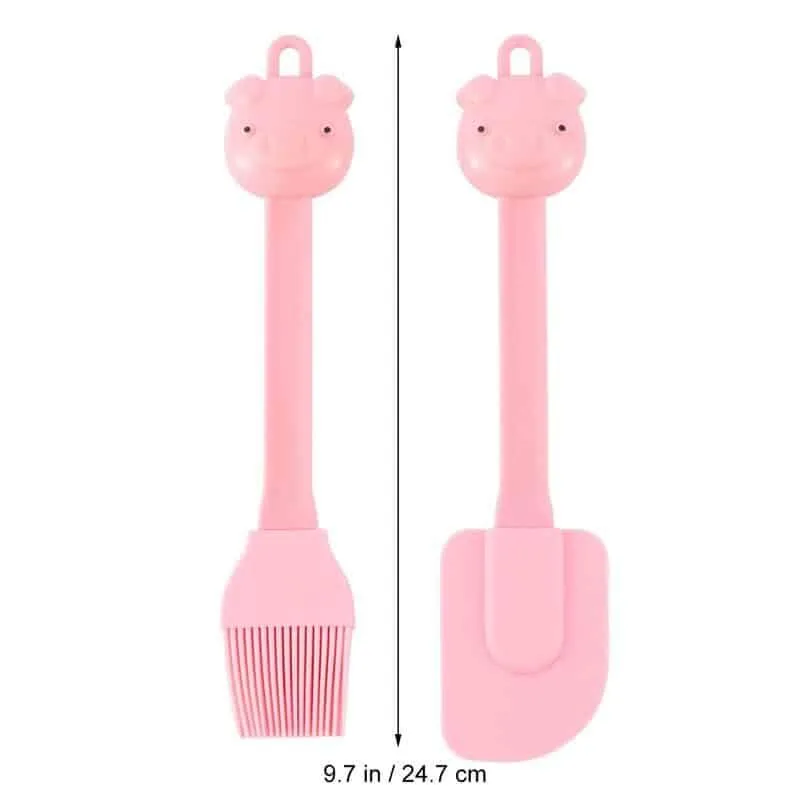 Cartoon Pig Shaped Baking Oil Brush / Scraper
