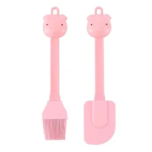 Cartoon Pig Shaped Baking Oil Brush / Scraper