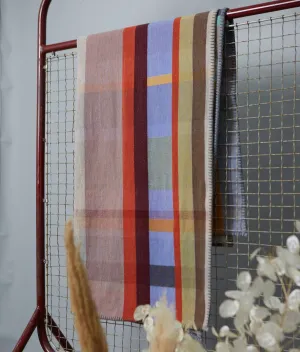 Cecil Orange 100% Merino Wool Block Throws