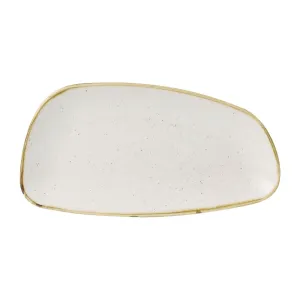 Churchill Stonecast Oval Plates Barley White 300x146mm (Pack of 12) - FD841