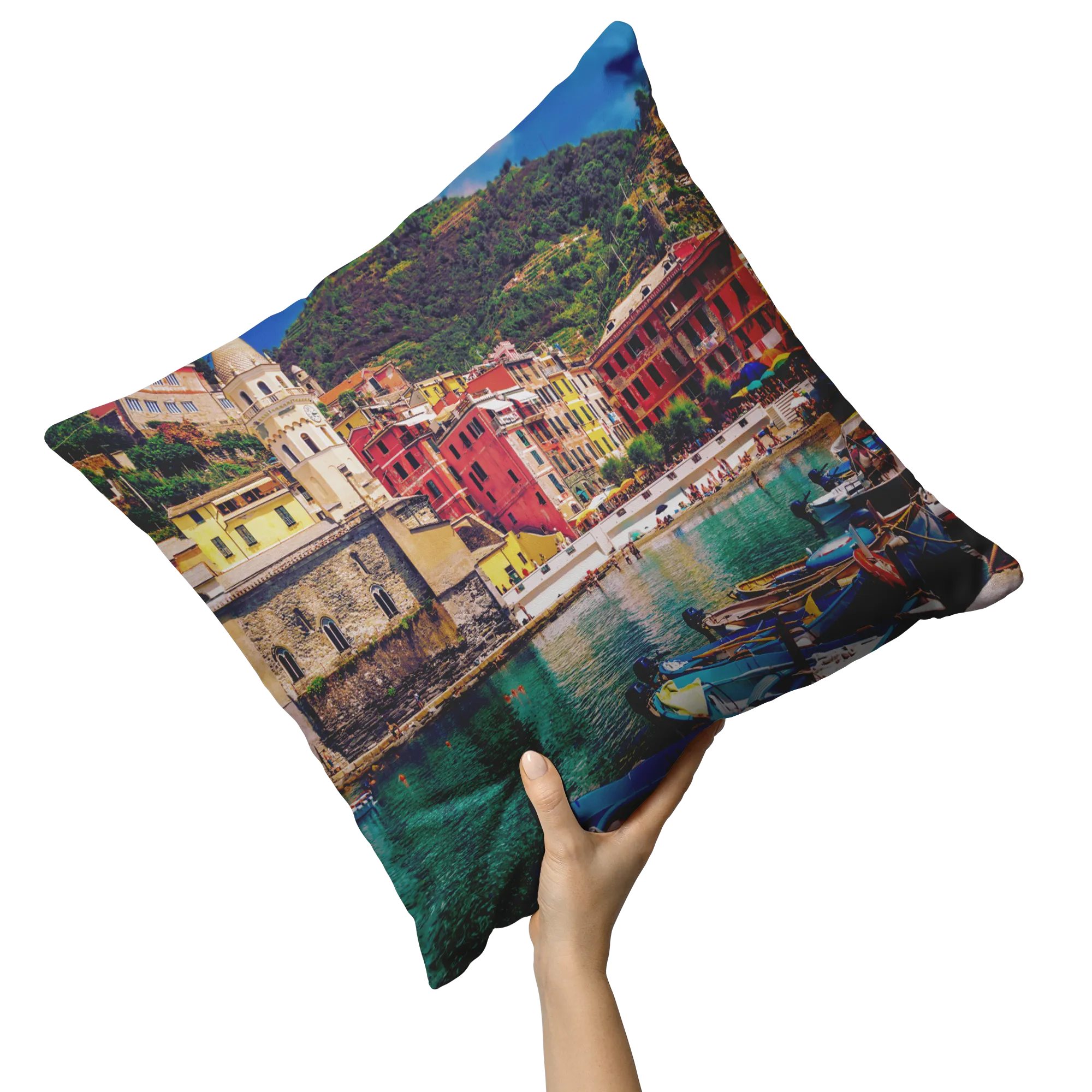 Cinque Terre Decorative Throw Pillow Set (Pillow Cover and Insert)