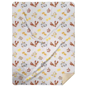 Clam Bake Plush Throw Blanket 60x80