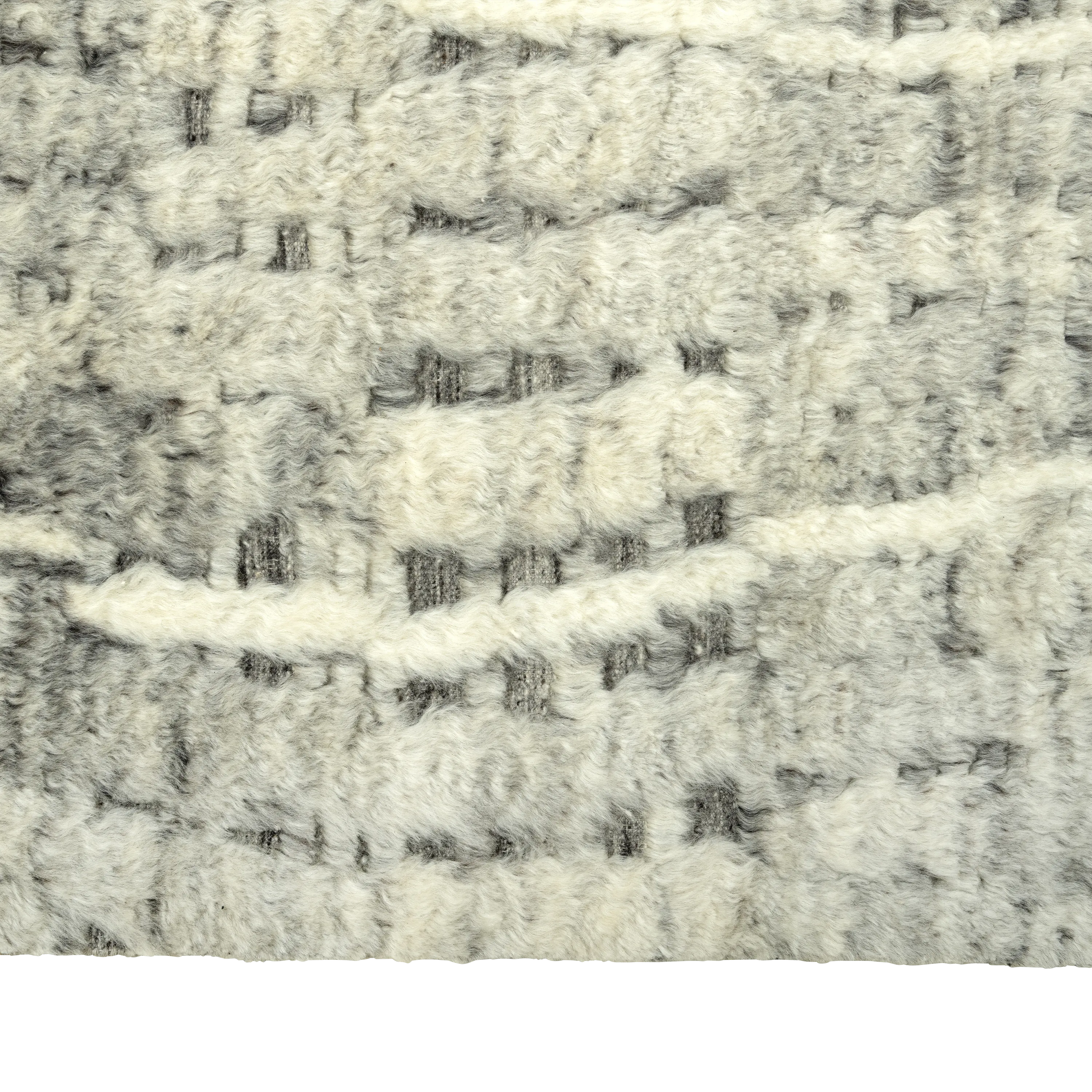 Cream Moroccan Wool Rug - 9' x 12'