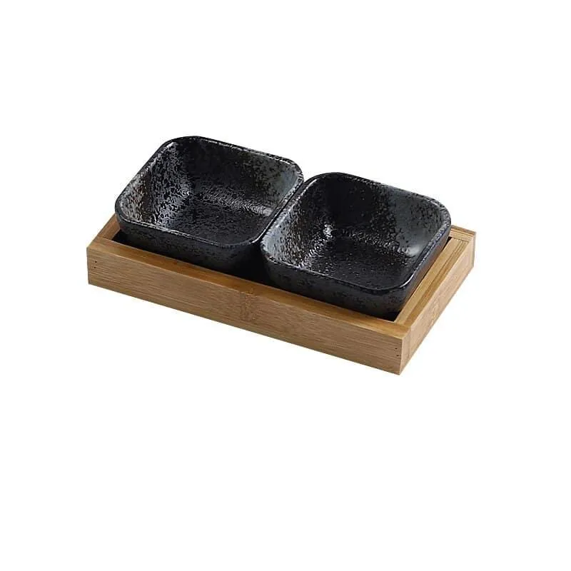 Creative Ceramic Fruit Plates Set with Tray