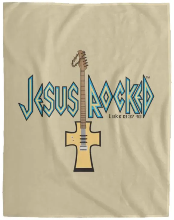 Cross Guitar - Cozy Plush Fleece Blanket - 60x80