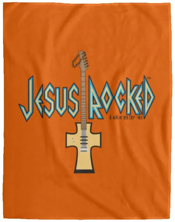 Cross Guitar - Cozy Plush Fleece Blanket - 60x80